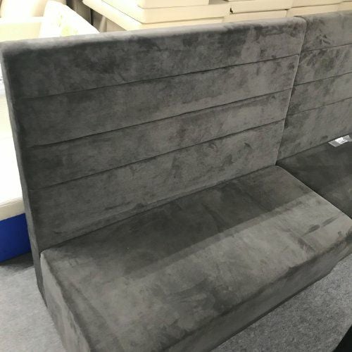 中古】ベンチソファー グレー 幅1200×奥行650×高さ1100 座面高さ：410 