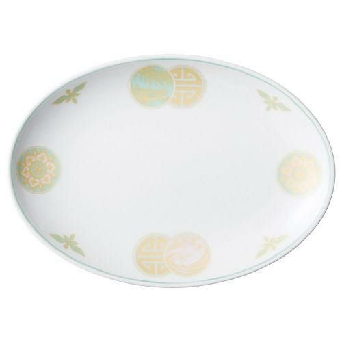 清楽8吋メタプラター 21×15×2.4cm 590-359