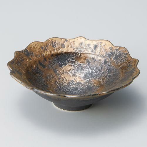 金タタキ桔梗小鉢 φ14.6×4.8cm 063-299