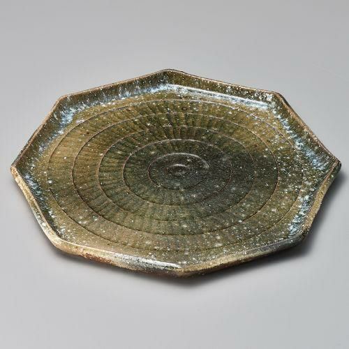 ビードロ窯変八角皿 39×39×3cm 165-079