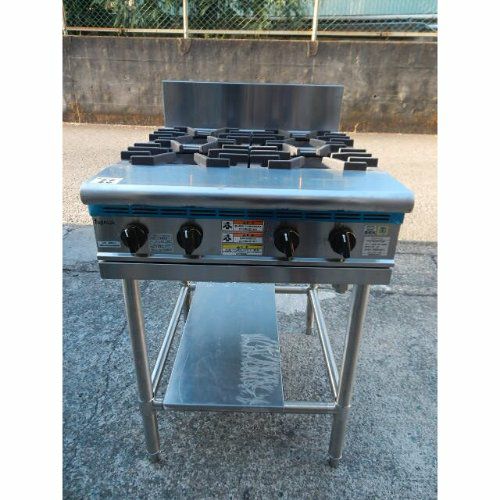 中古】ガスレンジ 3口 タニコー S-TGT-90 幅900×奥行600+110×高さ800
