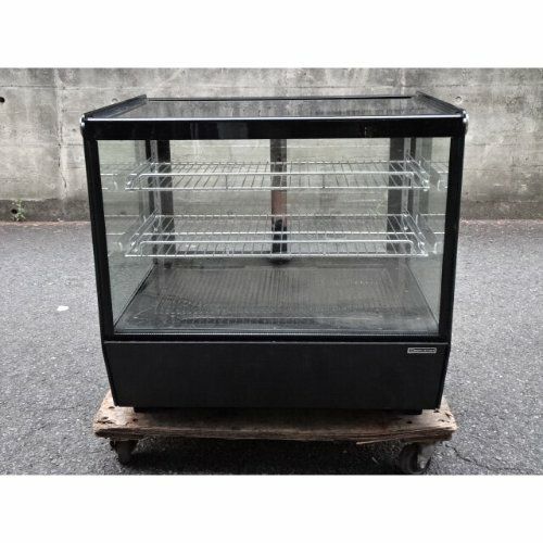 中古】卓上対面冷蔵ショーケース レマコム RCS-T90S2RB 幅890×奥行570