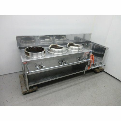 中古】中華レンジ マルゼン MR-514 幅2130×奥行750×高さ940 【送料別途 中古】中華レンジ マルゼン MR-514 幅2130×奥行750×高さ940 【送料別途