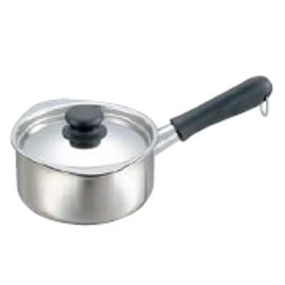 柳宋理 18-8 ミルクパン 16cm ステンレス つや消し 蓋付き