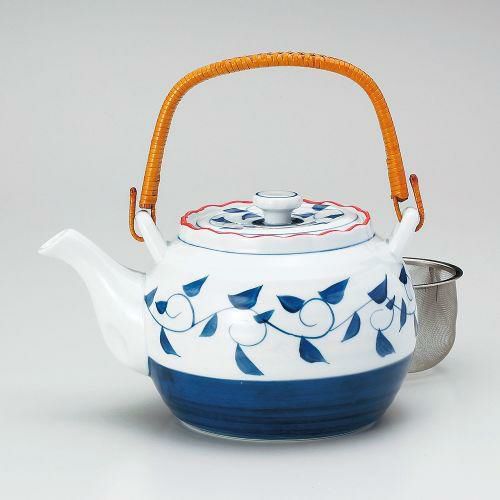 呉須唐草8号土瓶(カップアミ) φ16×13cm(1500cc) 374-209