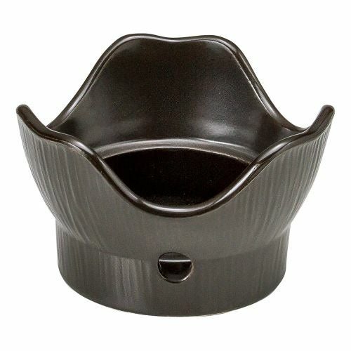 三鈴黒耐熱広口コンロ φ13×8cm 392-259