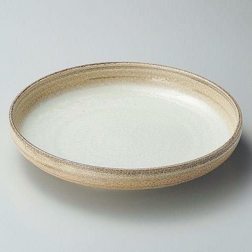 白柚子茶巻石目10.0鉢 φ30.5×6cm 242-059