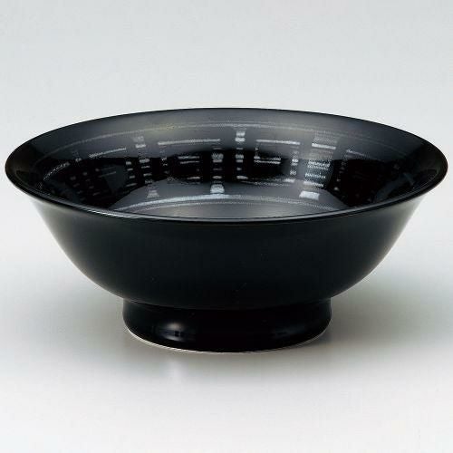 銀彩雷門6.5反高台丼 φ20.3×8cm 603-049