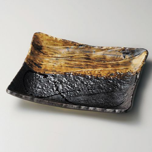 流木角大皿 30.5×24.5×5cm 159-139