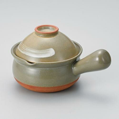 京風白刷毛目碗付行平 17×φ15×12cm(身8cm) 387-069