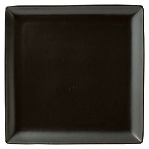スタイル黒24cm角皿 23.8×23.8×2.5cm 480-179