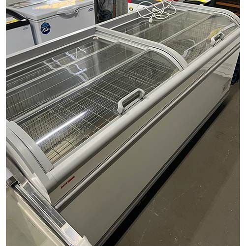 【業界最長1年保証】【中古】スライドガラスショーケース フジタカ SINGAPORE210 幅2102×奥行853×高さ833 60Hz専用 【送料別途見積】【東大阪店在庫】