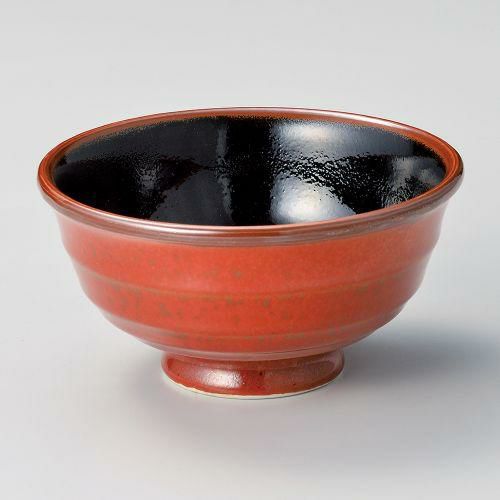 朱赤天目深口5.5丼 φ17×8.8cm 321-419