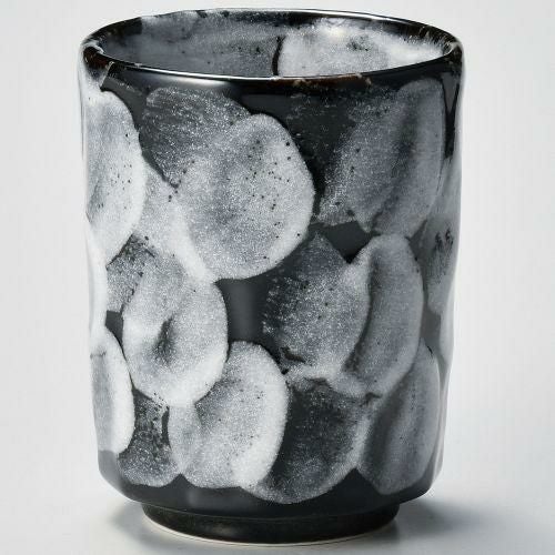 黒志野ダイヤ寿司湯呑 8×10cm(320cc) (10個入) 356-259/業務用/新品