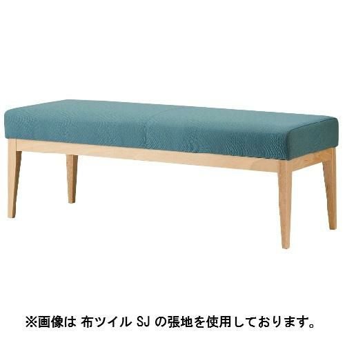 Quon(クオン)ユニゾンベンチ W1200 ナチュラル/ダークブラウン (別張品) /送料別途見積
