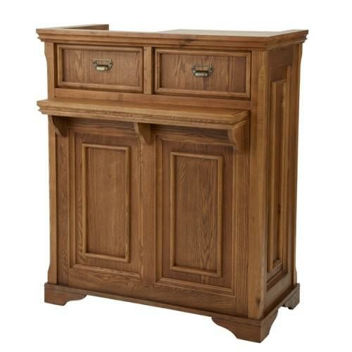 【シャビーシック】木製アンティークレジカウンター VICTOIRE-900(ヴィクトール) アンティークブラウン 幅900×奥行555×高さ1050mm