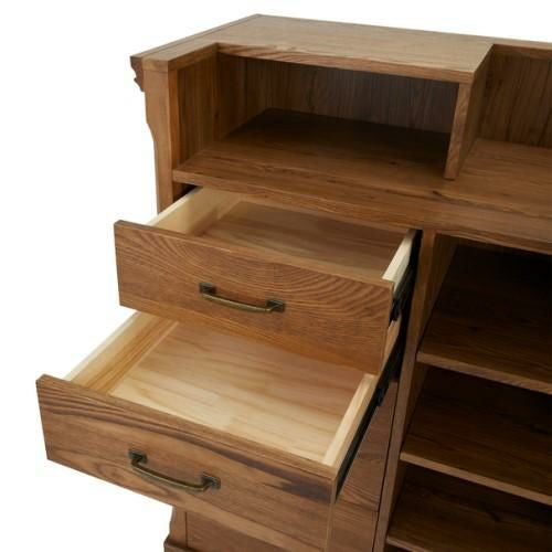 【シャビーシック】木製アンティークレジカウンター VICTOIRE-900（ヴィクトール）アンティークブラウン【送料無料】