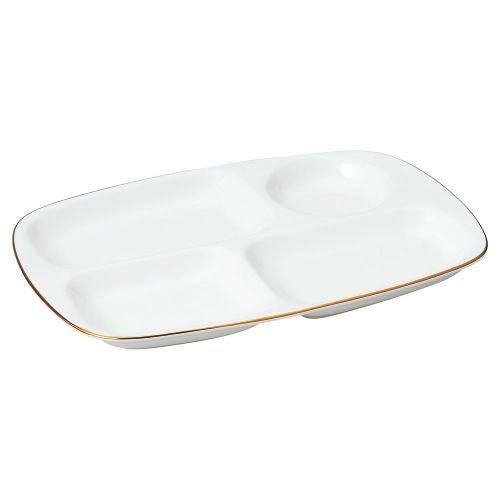 リアルゴールドランチ皿(大) 28.3×19cm 529-019