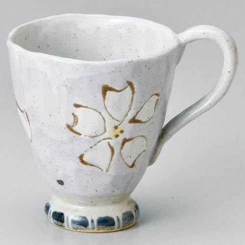 一珍花マグ(青) 12.5×9.3×9cm(340cc) 551-299