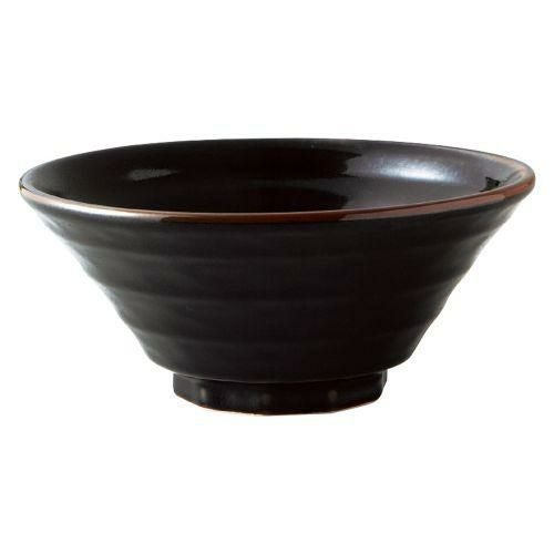 柚子黒天目鳴門7.0反丼 φ21.5×9.5cm(1450cc) 586-149