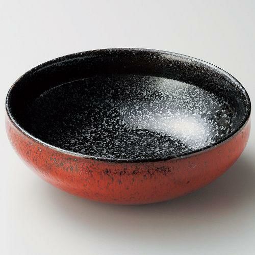 赤柚子黒結晶5.0ボール φ16×6cm 261-079