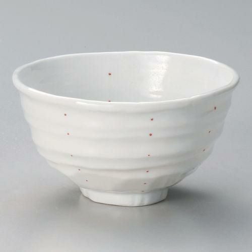 紅ドット変型5.5丼 17×16.2×9cm 318-219