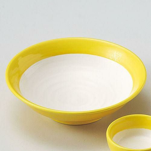 黄白刺身鉢 φ15.8×4.3cm 027-259