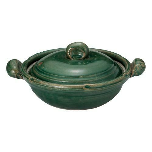 織部(手造)10号鍋 38×φ31×18.5cm(2800cc)(身10.5cm) 381-039