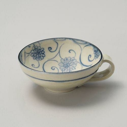 安南花唐草手付きデザート鉢 15×12.5×5.3cm 062-149