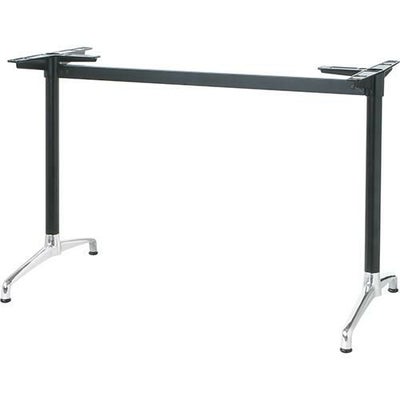アルミ鋳物テーブル脚 ベースサイズ：A703×高さ700mm迄指定可×間口（芯々）1600mm 品番：CL-AS-700 塗装カラー：14 ポール：42φ