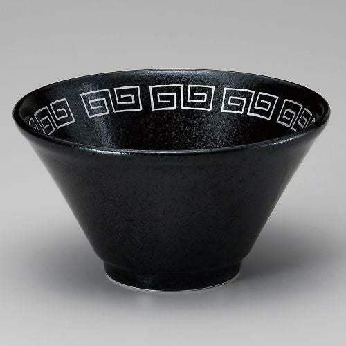 黒雷門切立深口6.3丼 φ18.8×10.2cm 608-099