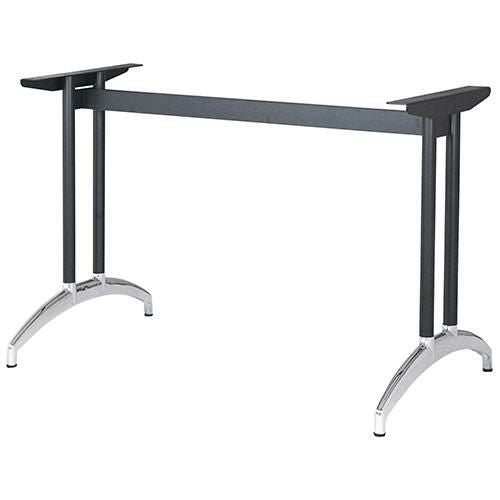 アルミ鋳物テーブル脚 ベースサイズ：A590×高さ700mm迄指定可×間口（芯々）1300mm 品番：K-N-580 塗装カラー：14 ポール：32φ