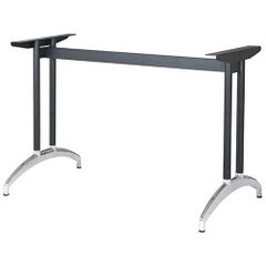 アルミ鋳物テーブル脚 ベースサイズ：A590×高さ700mm迄指定可×間口（芯々）1300mm 品番：K-N-580 塗装カラー：14 ポール：32φ