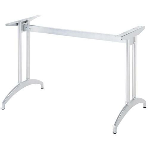 アルミ鋳物テーブル脚 ベースサイズ：A590×高さ700mm迄指定可×間口（芯々）1300mm 品番：K-N-580 塗装カラー：88 ポール：32φ