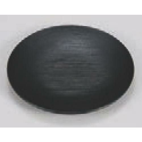 5寸菓子皿 黒刷毛目