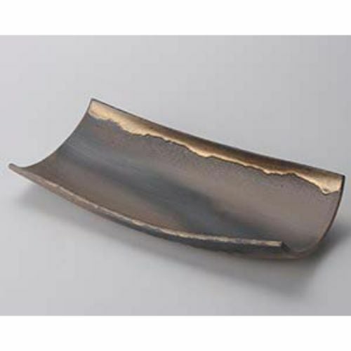 金彩長角皿(大)手造り 38×18×5cm 235-129