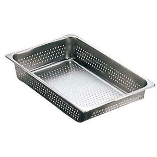 18-8 穴明ホテルパン 2100シリーズ 1/1 100mm 2114P