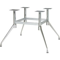 アルミダイキャストテーブル脚 ベースサイズ：A940×B220×C1315×高さ700mm迄指定可×間口（芯々）500mm 品番：SS-H-W 塗装カラー：11（ベース鏡面）40×20シルバー ポール：42φ×4本