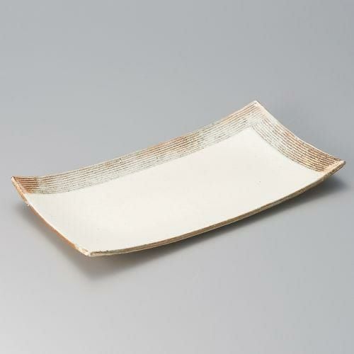 渕荒L彫長皿 31.5×10.3×2.4cm 133-109