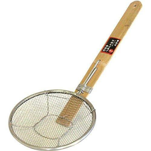 SD 18-8竹柄そば揚げ 横型 21cm /外径φ210×柄長280mm