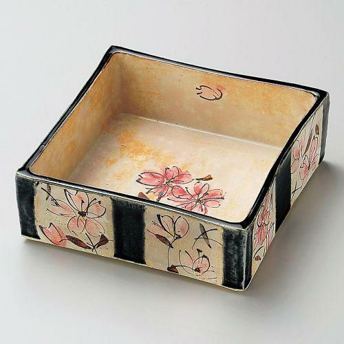 手描四方鉢 18.5×18.5×6.5cm 249-049