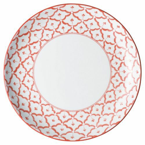 チェンマイモアレッド11吋メタ玉皿 φ27.5×3cm 178-069