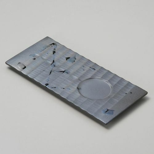 ラスター一珍カップ置長角皿 26.5×12.3×1.7cm 039-089