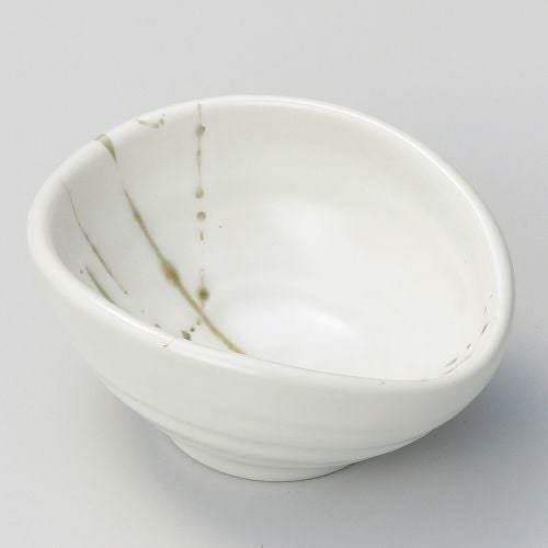 白乱刷毛うず小付 10×8.2×4.5cm086-379
