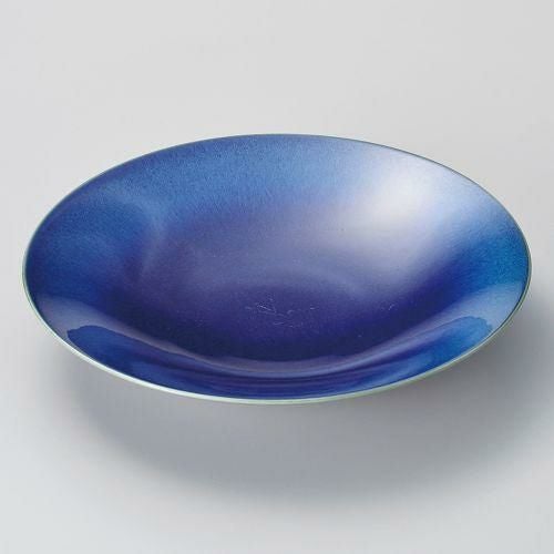 ジャパンブルー昴M平鉢 φ21.5×5.3cm 250-109