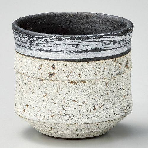 サビ巻銀彩切立たっぷり碗 φ8.8×8.2cm(290cc) 270-269