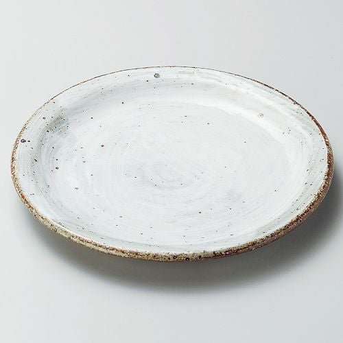 白刷毛たたき7.0皿 φ21×2.5cm 208-179