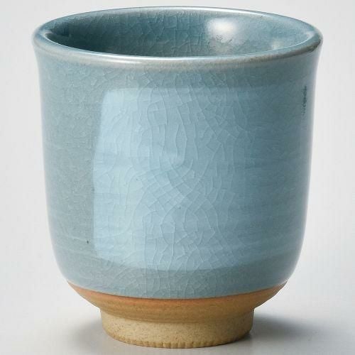 粉引トルコ貫入寿司湯呑 φ8.6×9.7cm(270cc) 376-298