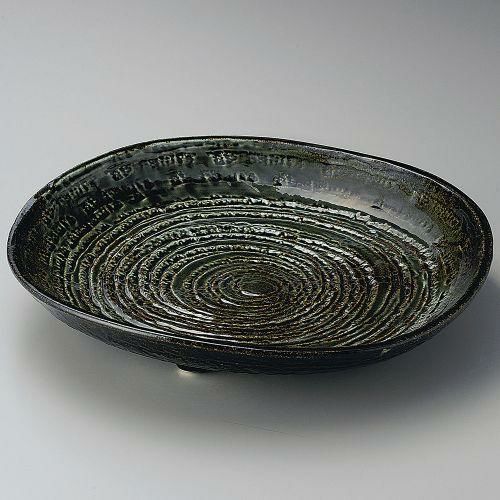 茶おりべ10.0皿 30×5.5cm 169-099