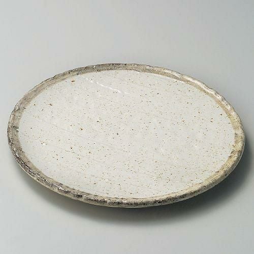 白唐津8.0寸皿 φ25×2.5cm 203-089